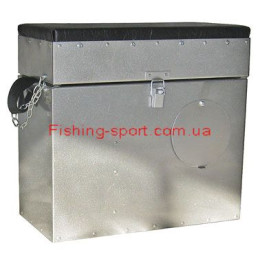Ящик зимний дюралюминий с отв. 0424 39х40х20 (0424) Ящик зимний дюралюминий с отв. 0424 39х40х20 (0424)