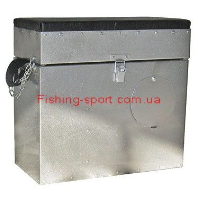 Ящик зимний дюралюминий с отв. 0424 39х40х20 (0424)