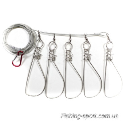 Кукан Fishermans Friend 5 карабинов стальной (323727) Кукан Fishermans Friend 5 карабинов стальной (323727)