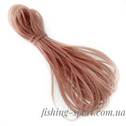 Резина рыболовная  силиконовая 3 мм 16м коричневая (324046)