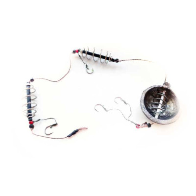 Снасть в сборе Соска на карася-карпа  50 грамм с пружиной  4 крючка (323483)