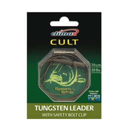 Оснастка (ледкор) Climax CULT Tungsten Leader Bolt Clip 70см, 13,61кг. (11893) Оснастка (ледкор) Climax CULT Tungsten Leader Bolt Clip 70см, 13,61кг. (11893)