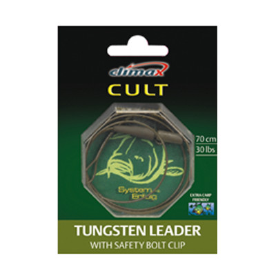 Оснастка (ледкор) Climax CULT Tungsten Leader Bolt Clip 70см, 13,61кг. (11893) Оснастка (ледкор) Climax CULT Tungsten Leader Bolt Clip 70см, 13,61кг. (11893)