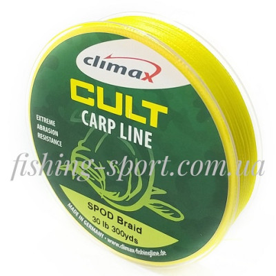 Шнур Сподовый Climax CULT SPOD BRAID 274 м желтый (324139) Шнур Сподовый Climax CULT SPOD BRAID 274 м желтый (324139)