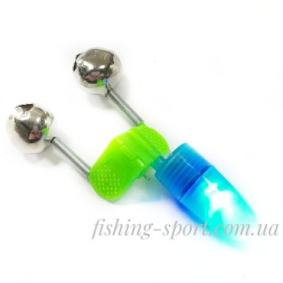Бубенчик EOS двойной под светлячок с фонариком синий(323961)