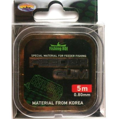 Резина Feeder Gum Fishing Roi 0.8мм   5м прозрачная(323309)