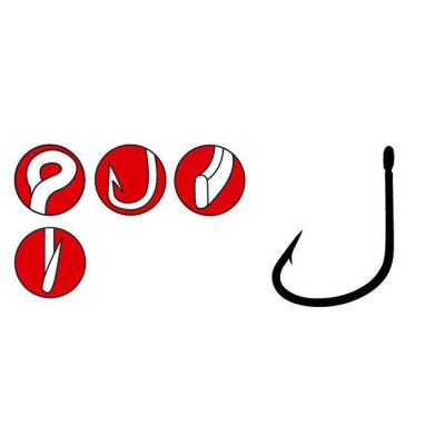 Крючок Gamakatsu LS-3513F Ring Eye Serie №6 25шт (14659000600) Крючок Gamakatsu LS-3513F Ring Eye Serie №6 25шт (14659000600)