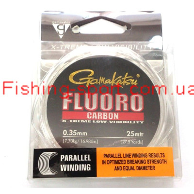 Флюорокарбоновая леска Gamakatsu Fluorocarbon 25м. 0.35мм 7,7 кг(5063035)