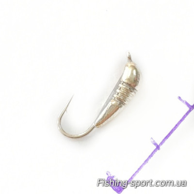 Мормышка вольфрамовая Stream Банан с насечками серебро 0.3 гр (323615) Мормышка вольфрамовая Stream Банан с насечками серебро 0.3 гр (323615)