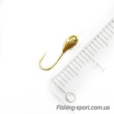 Мормышка вольфрамовая Stream капля  1230-GO 0.4 гр отверстие  (323789)