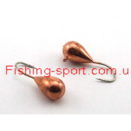Мормышка Вольфрамовая Stream Капля с ушком (stream_1168-Cu)