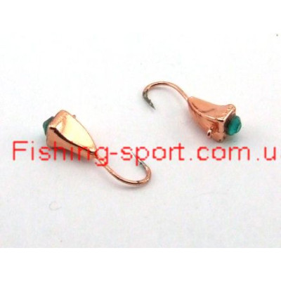 Мормышка вольфрамовая Stream молоток c ушк. с камнем (2540А_Cu) Мормышка вольфрамовая Stream молоток c ушк. с камнем (2540А_Cu)