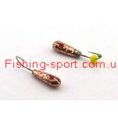 Мормышка вольфрамовая Stream Рисинка с отв. и кемб. (stream_3930С-CU)