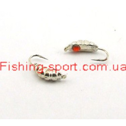 Мормышка вольфрамовая Stream опарыш с камнем (A4240Si)