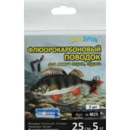 Поводок Ukrspin флюорокарбон 25см 0,31мм 5кг 2шт(321263) Поводок Ukrspin флюорокарбон 25см 0,31мм 5кг 2шт(321263)