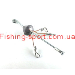 Снасть для ловли толстолоба донная на 3 крючка 30грамм   (322513)