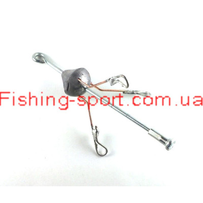 Снасть для ловли толстолоба донная на 3 крючка 30грамм   (322513)