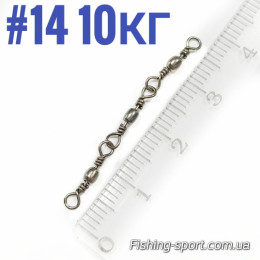 Вертлюг Spro Barrel 3 Jointed №14 12 шт 10 кг  (4517014)