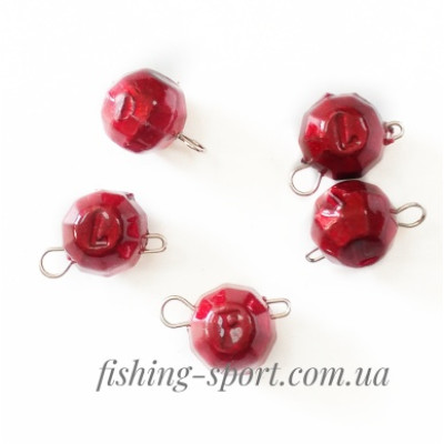 Джиг-головка граненая Fanatik красная  5 шт (324000)