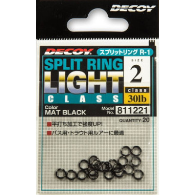 Кольцо заводное DECOY Split Ring Light Class R-1 №2 20шт. (811221) Кольцо заводное DECOY Split Ring Light Class R-1 №2 20шт. (811221)
