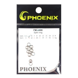 Кольцо заводное Phoenix Split ring FM 6008 5мм. 8кг. (11100469)