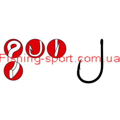 Крючок Gamakatsu LS-3313F 012 Ring Eye Serie 11шт(147926010)