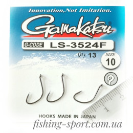 Крючок Gamakatsu LS-3524F 010 Ring Eye Serie 13шт(147933010)