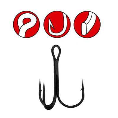 Крючок Gamakatsu тройной 13B №3/0 1шт. (146750003)