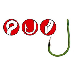  Крючок Gamakatsu A1 G-CARP Comou Green Specialist 006 10шт. (149085006)