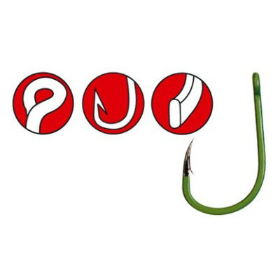 Крючок Gamakatsu A1 G-CARP Comou Green Specialist 002 10шт. (149085002) Крючок Gamakatsu A1 G-CARP Comou Green Specialist 002 10шт. (149085002)