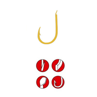 Крючок Gamakatsu BKS-3310G Carp 004 60см. 10шт. (140127004028) Крючок Gamakatsu BKS-3310G Carp 004 60см. 10шт. (140127004028)