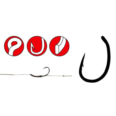 Крючок Gamakatsu G-CARP Super Rig Hook 001 10шт. (146830001)