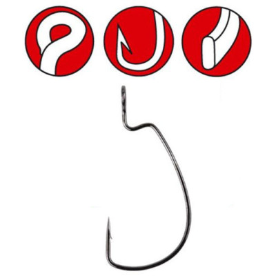 Крючок Gamakatsu Worm 325 micro game #6 8шт. (185094006)