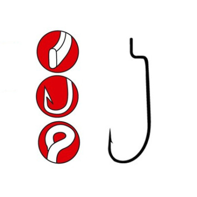 Крючок Gamakatsu Worm 34 2/0 1шт. (147333002)