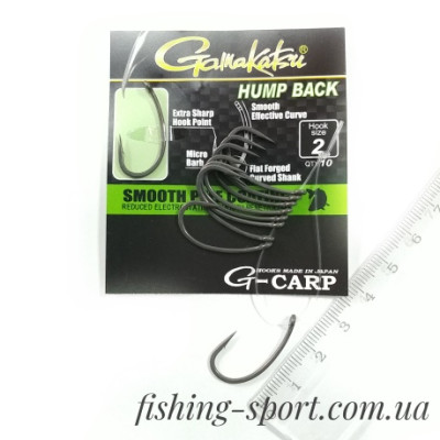 Крючок Gamakatsu G-Carp Hump Back №2 10 шт тефлон (18503000200) Крючок Gamakatsu G-Carp Hump Back №2 10 шт тефлон (18503000200)