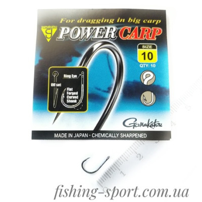 Крючок GAMAKATSU PowerCarp Ring Eye NSB (185092 ) Крючок GAMAKATSU PowerCarp Ring Eye NSB (185092 )