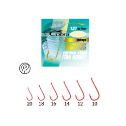 Крючок Cobra 137 Mirage 018 Red с колечком 10шт(321467) Крючок Cobra 137 Mirage 018 Red с колечком 10шт(321467)