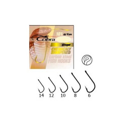 Крючок Cobra 101 Struger 014NSB с колечком 10шт(321468)