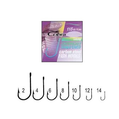Крючок Cobra 115 Viking 008 NSB с колечком 10шт(321288) Крючок Cobra 115 Viking 008 NSB с колечком 10шт(321288)