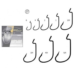 Крючок Cobra 2311 L-worm 2/0NSb Nikel с колечком 3шт(321470) Крючок Cobra 2311 L-worm 2/0NSb Nikel с колечком 3шт(321470)
