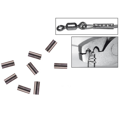 Обжимная трубочка Spro Black Brass Single Sleeves 25шт. 2,5мм. (4524025)