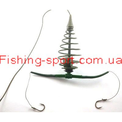 Оснастка "Карп-пружина" лидкор №27 2 крючка 40гр (321257) Оснастка "Карп-пружина" лидкор №27 2 крючка 40гр (321257)
