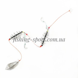 Снасть в сборе "Убийца карася" 2 пружины нерж. ассортимент (324108)