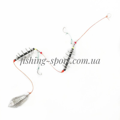 Снасть в сборе "Убийца карася" 2 пружины нержавейка  324108)