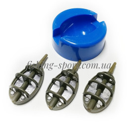 Набор флет кормушек метод 3шт + форма (324162)