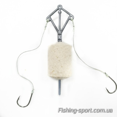 Снасть на толстолобика Techno рамка 2 крючка (323822) Снасть на толстолобика Techno рамка 2 крючка (323822)