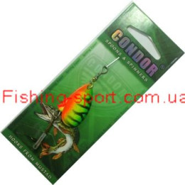  Блесна Condor  Gourmet caterpillar  Fluo Tiger 8гр(5112-3#-8-175)(322209)