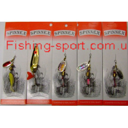 Комплект блесен Spinnex 5шт для окуня,щуки №2(323141)