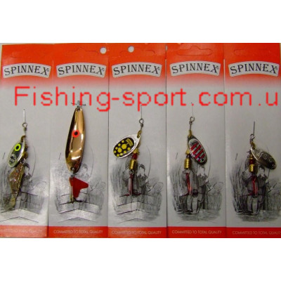 Комплект блесен Spinnex 5шт для окуня, щуки №3(323142)