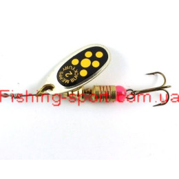 Блесна Mepps Black Fury Silver Yellow dots №2 4,5гр. (11100254) Блесна Mepps Black Fury Silver Yellow dots №2 4,5гр. (11100254)